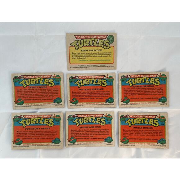 Lot Of 7 Topps 1989 2nd Series Collectable Cards Teenage Mutant Ninja Turtles - Picture 6 of 8